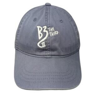OC Gray Baseball Cap B3 THE THIRD Embroidered Hat Cotton Adjustable Slideback OS